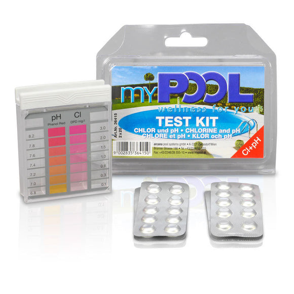 Tester cu pastile pH si clor pentru piscine, myPool