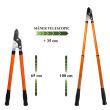 Foarfeca crengi, tip nicovala, maner telescopic 65-100 cm, Strend Pro 2110130