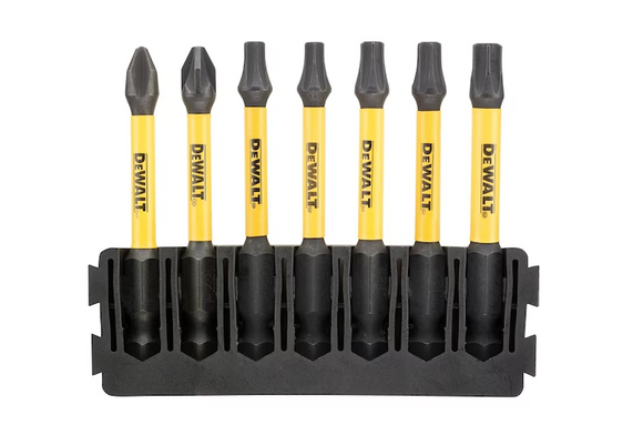 Set 7 biti de impcat PH, PZ, TX, 57MM, Dewalt DT70820