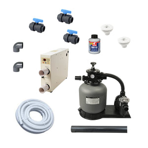 Kit complet de filtrare si incalzire pentru ciubare, Varme FSP 350