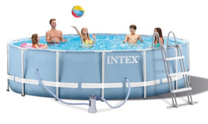 Piscina cu cadru metalic Intex Prism Frame d=457 cm, inaltime 107cm 26734