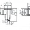 Skimmer standard din ABS Emaux EM0140-SC, rezistent la UV, cu gura larga pentru piscine din beton.