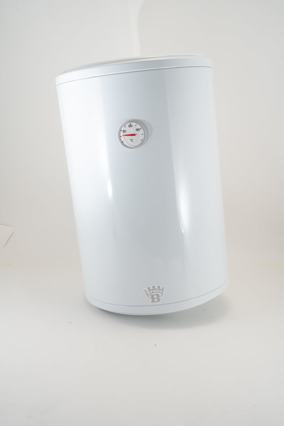 Boiler electric BRAUN EcoFire SMART SE80, 80 litri, clasa energetica B, reglaj electronic al temperaturii, programator, alb, 1200 W