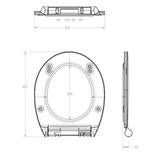 Capac WC duroplast Java - SOFT CLOSE-  1108F