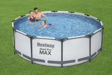 Piscina rotunda pentru gradina 3,66MX1M Steel Pro MAX™, Bestway 56418